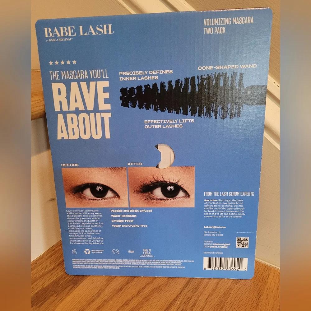 NEW Bare Lash Volumizing Mascara 2 Pack